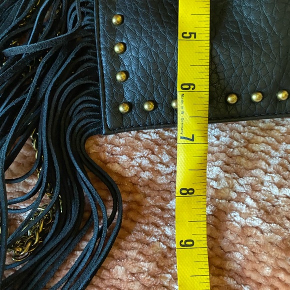 QV black fringe purse crossbody measurements in photos - Picture 7 of 10